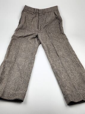 Elwood Womens Herringbone Tweed Dress Pants in Brown Size 26